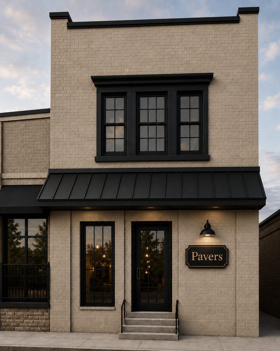 Artist's rendering of the renovated storefront