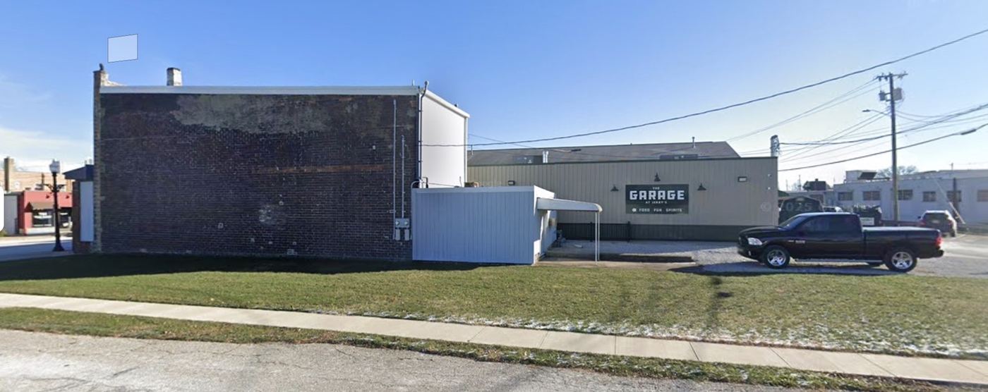 Side of the building before renovation